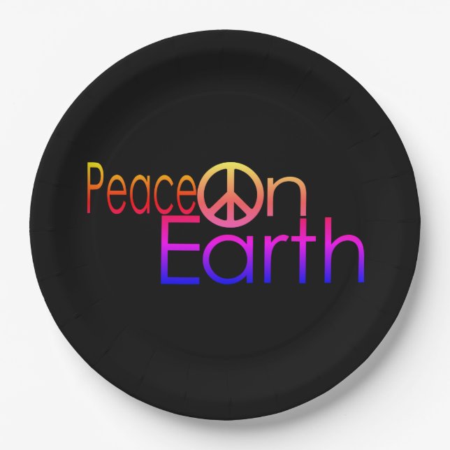 Peace on Earth #2 Paper Plate (Front)