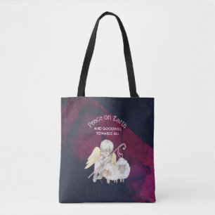 Peace on Earth and Goodwill Towards All Shepherd Tote Bag