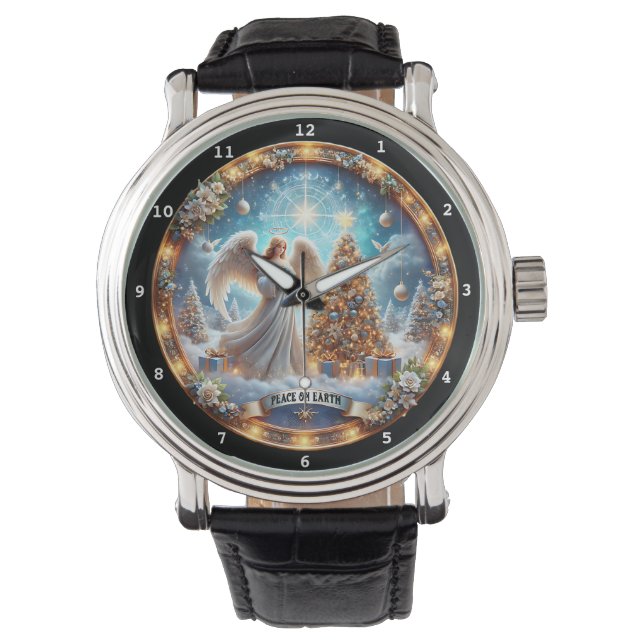 Peace on Earth Angel Christmas  Watch (Front)