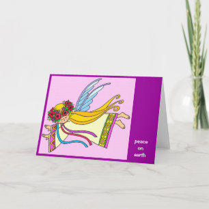 Peace on Earth Angel Holiday Card