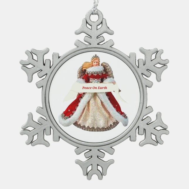 Peace On Earth Angel Ornament (Front)