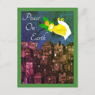 Peace on Earth Angel with Dove Flat Card