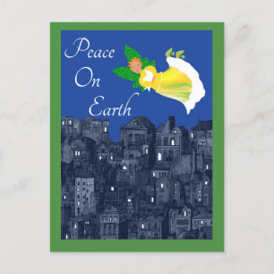 Peace on Earth Angel with Dove Flat Card