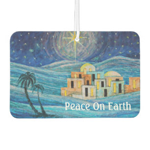 Peace On Earth Bethlehem Star  Car Air Freshener