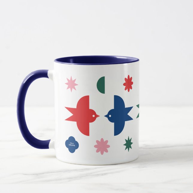 Peace on Earth Birds Mug (Left)