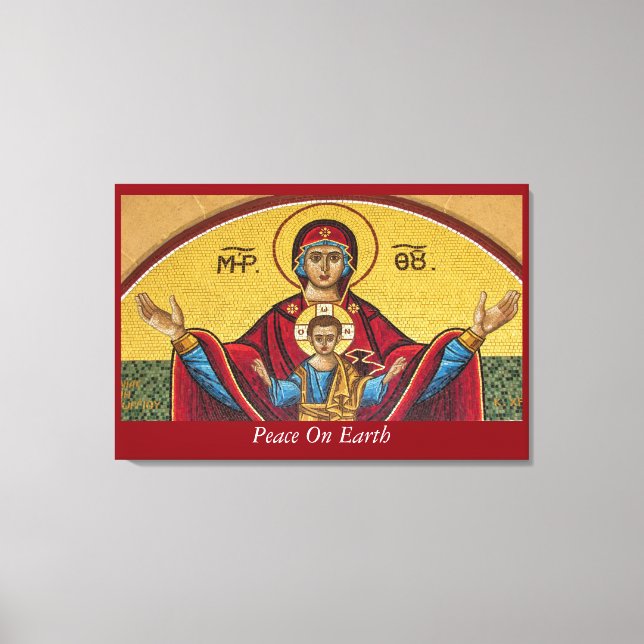 Peace On Earth Canvas Print (Front)