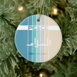 Peace On Earth Ceramic Tree Decoration
