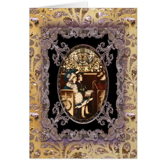Peace on Earth Christian Victorian Christmas (Front)