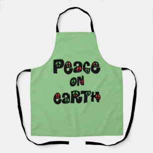 Peace On Earth Christmas Apron