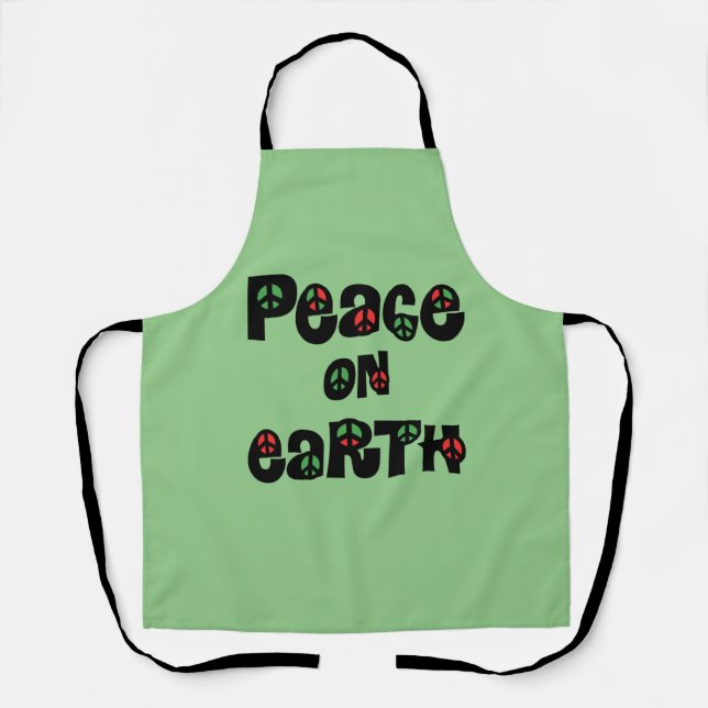 Peace On Earth Christmas Apron (Front)