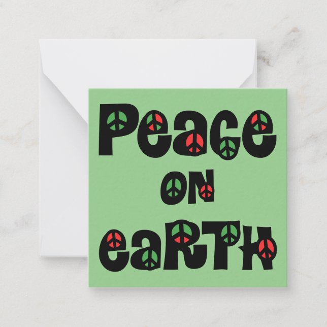 Peace On Earth Christmas Card (Front)