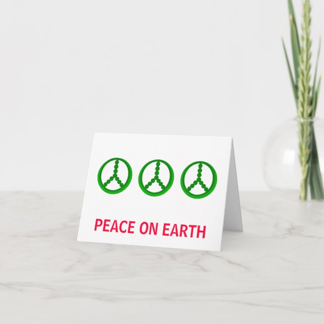 PEACE ON EARTH - Christmas cards (Front)