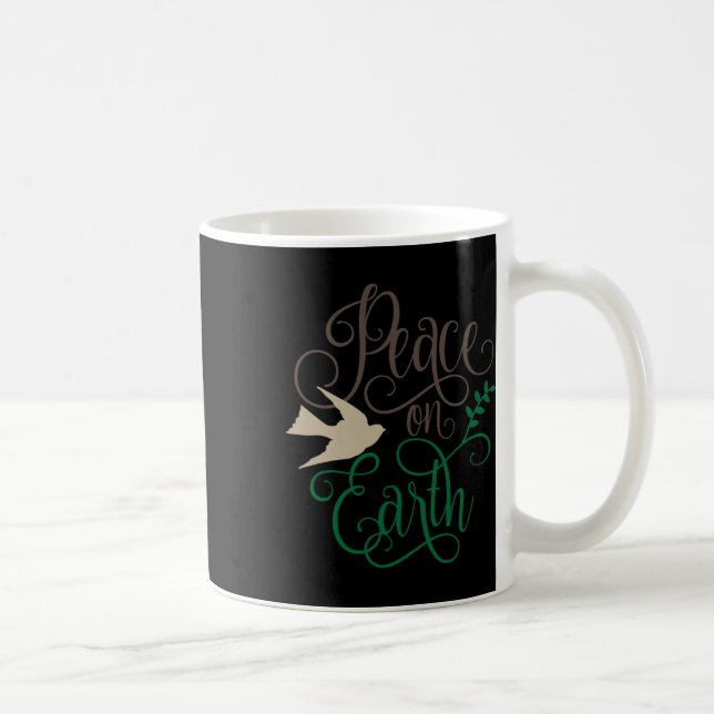 Peace On Earth Christmas  Coffee Mug (Right)