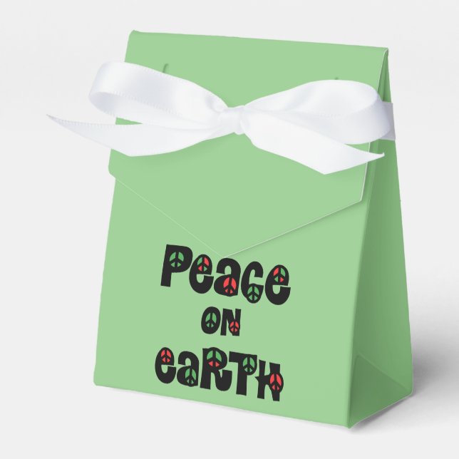 Peace On Earth Christmas Favour Box (Front Side)
