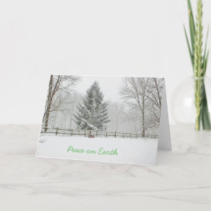 Peace on Earth Christmas Holiday Card
