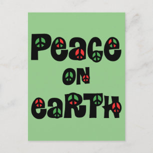 Peace On Earth Christmas Holiday Postcard
