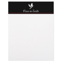 Peace on Earth Christmas Letter Paper