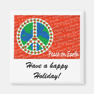 Peace on Earth Christmas Magnet