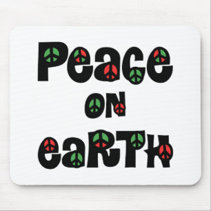 Peace On Earth Christmas Mouse Mat