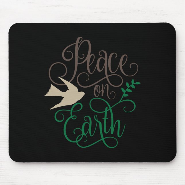 Peace On Earth Christmas  Mouse Mat (Front)