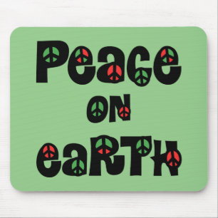 Peace On Earth Christmas Mouse Mat
