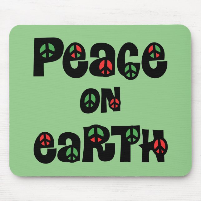 Peace On Earth Christmas Mouse Mat (Front)