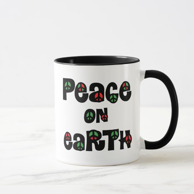Peace On Earth Christmas Mug (Right)