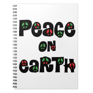 Peace On Earth Christmas Notebook