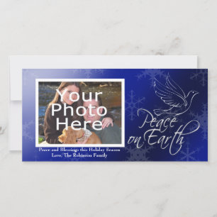 Peace on Earth Christmas or Hanukkah Photo Cards