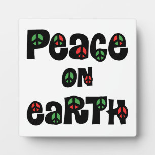 Peace On Earth Christmas Plaque