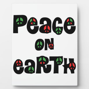 Peace On Earth Christmas Plaque