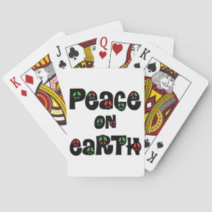 Peace On Earth Christmas Playing Cards