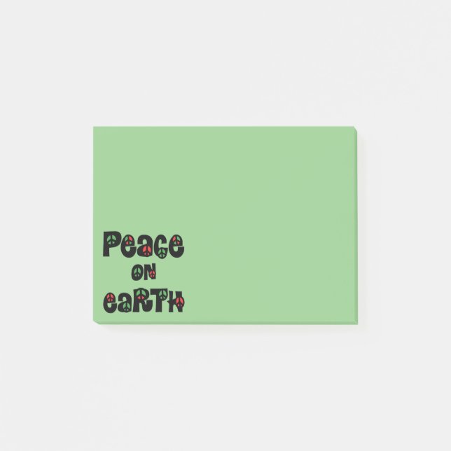Peace On Earth Christmas Post-it Notes (Front)