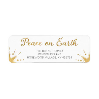 Peace on Earth Christmas Return Address