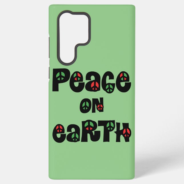 Peace On Earth Christmas Samsung Galaxy S22 Ultra Case (Back)