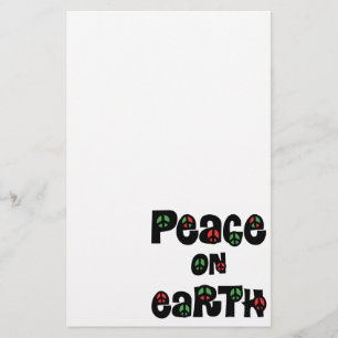 Peace On Earth Christmas Stationery