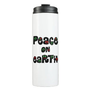 Peace On Earth Christmas Thermal Tumbler