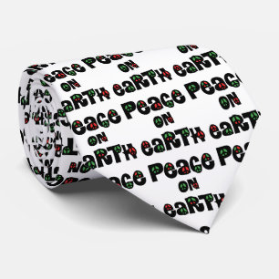 Peace On Earth Christmas Tie