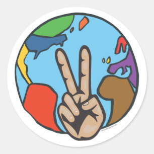 Peace on Earth Classic Round Sticker