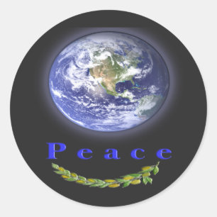 Peace on Earth Classic Round Sticker