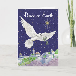 Peace On Earth Custom Greetings Card