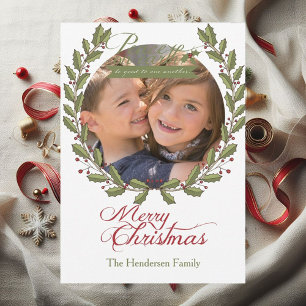 Peace on Earth Customised Photo Christmas Holiday