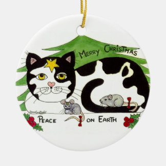 PEACE ON EARTH cute ornament,a must have. Ceramic Tree Decoration