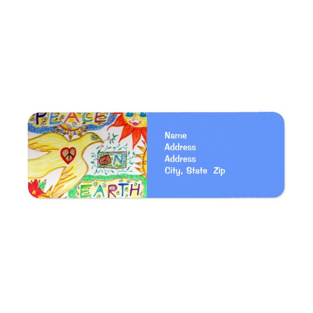 Peace on Earth Dove Address Label (Front)