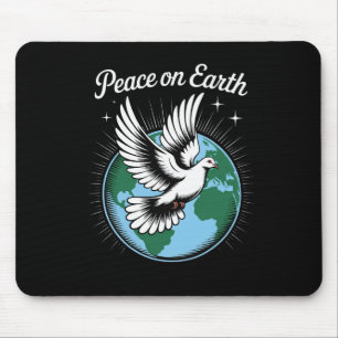 Peace On Earth Dove And Globe Faith Christmas Spir Mouse Mat