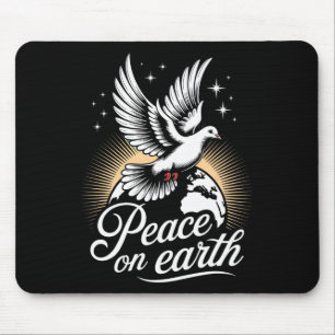 Peace On Earth Dove And Globe Peaceful Christmas  Mouse Mat