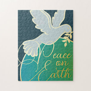 Peace on Earth Dove Branch Jigsaw Puzzle