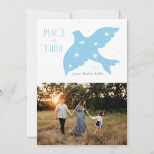Peace on Earth  Dove Christmas Design  Holiday Card