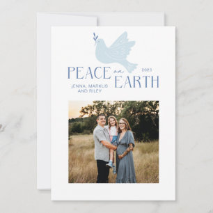 Peace on Earth Dove Christmas Holiday Card