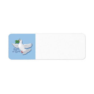 Peace on Earth Dove Label